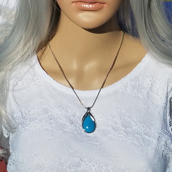 Lia Sophia Jewelry - Vintage Lia Sophia Turquoise Necklace